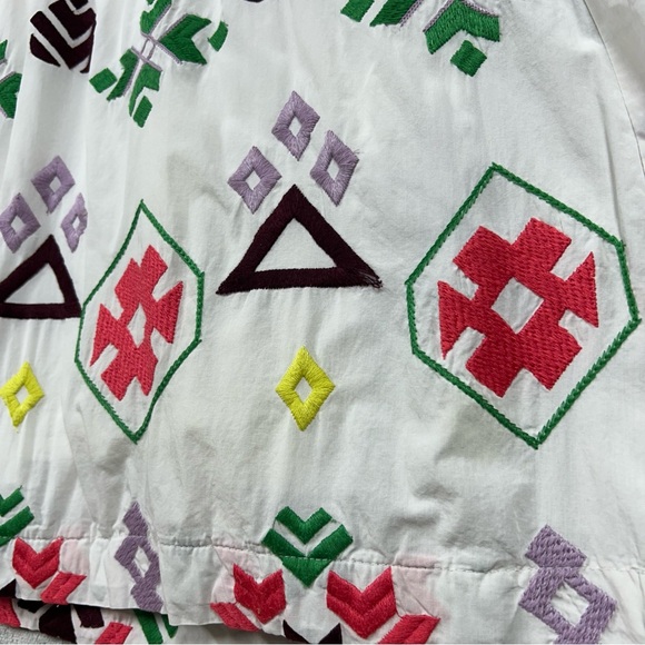 Anthropologie Dolly Embroidered Boho Mini Dress Sz M - Picture 7 of 8